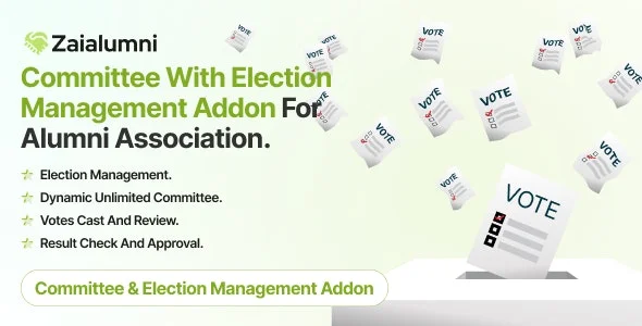 Zaialumni – Committee With Election Management Addon For Alumni Association.