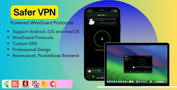 Safer VPN: Cross-Platform WireGuard Flutter