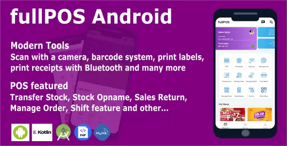 fiPOS – Sales Application (POS) And Business Management, based on Android with php, mysql